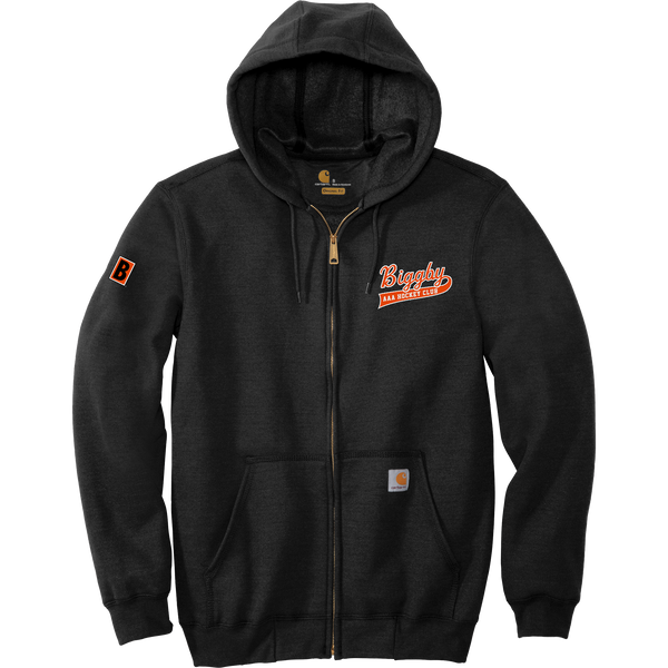 Biggby Coffee AAA Carhartt Midweight Hooded Zip-Front Sweatshirt