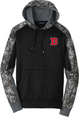 CT Bobcats Sport-Wick Mineral Freeze Fleece Colorblock Hooded Pullover